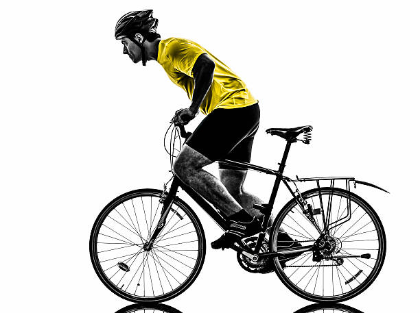 istock man bicycling  mountain bike silhouette 179066656