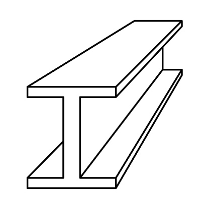 Steel Beam Vector Stock Illustration - Download Image Now - Aluminum ...