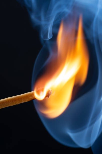 istock a wooden safety matchstick burning 1790674622