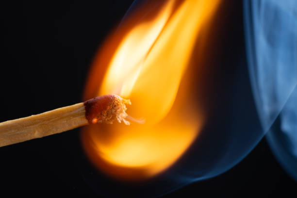 istock a wooden safety matchstick burning 1790674636