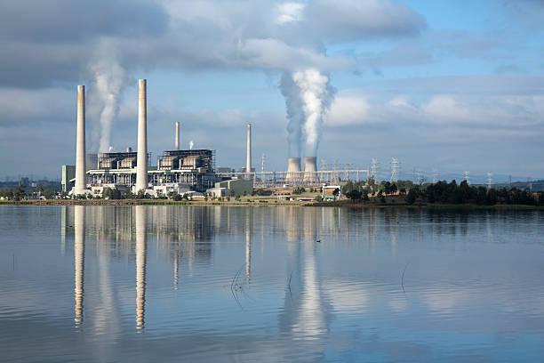 istock Power station in Australia reflecting in the lake 179067973