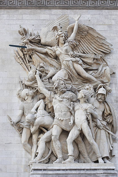 istock Sculpture at Arc de Triomphe, Paris, France 179068576