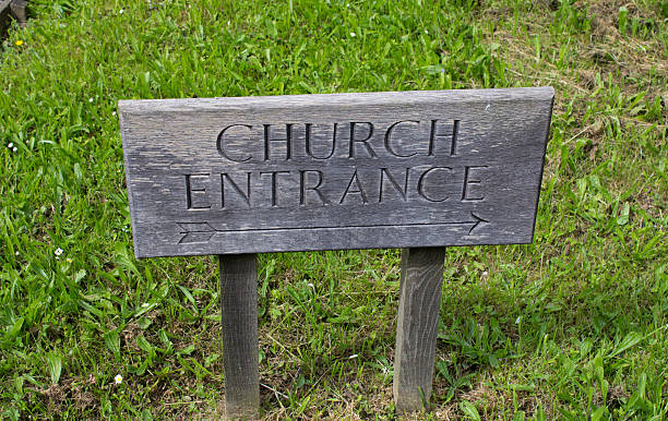 istock Church entrance sign 179069074