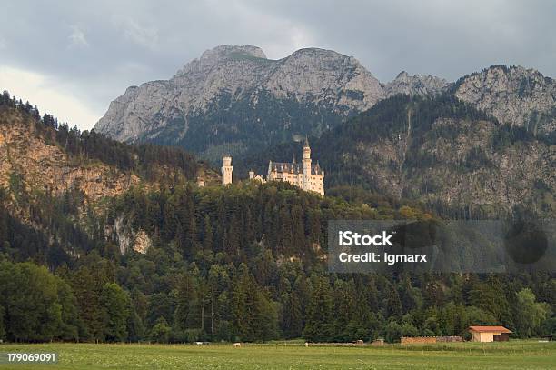 Evening Bavarian Landscape Stock Photo - Download Image Now - Neuschwanstein Castle, Castle, Germany