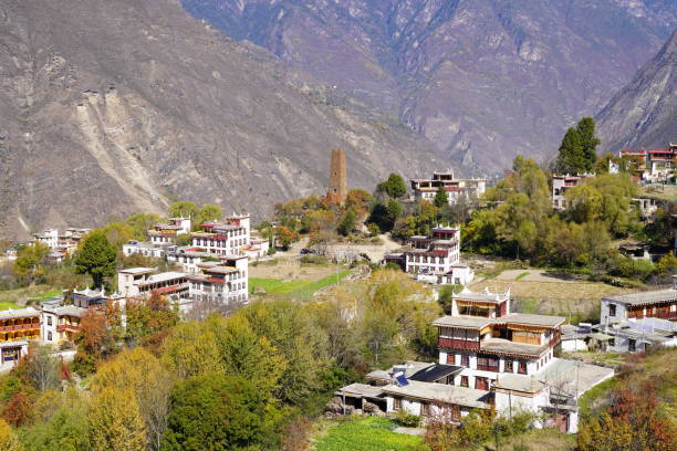 istock village in Sichuan 1790692668