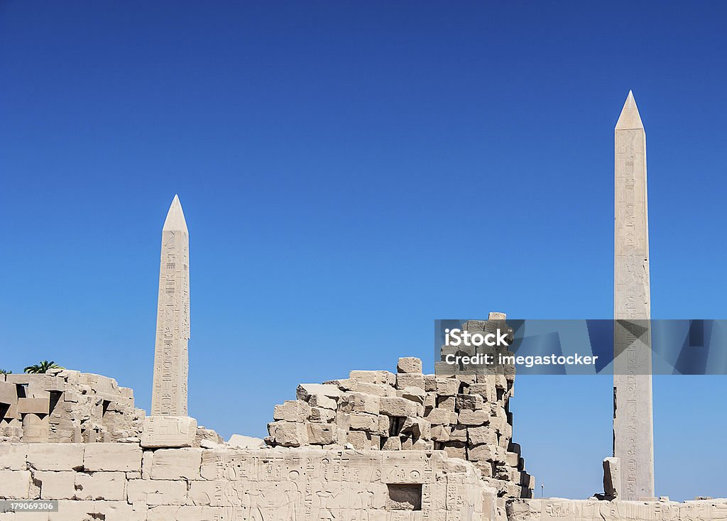 Tempel von Karnak, Ägypten-Außenansicht-Elemente - Lizenzfrei Afrika Stock-Foto