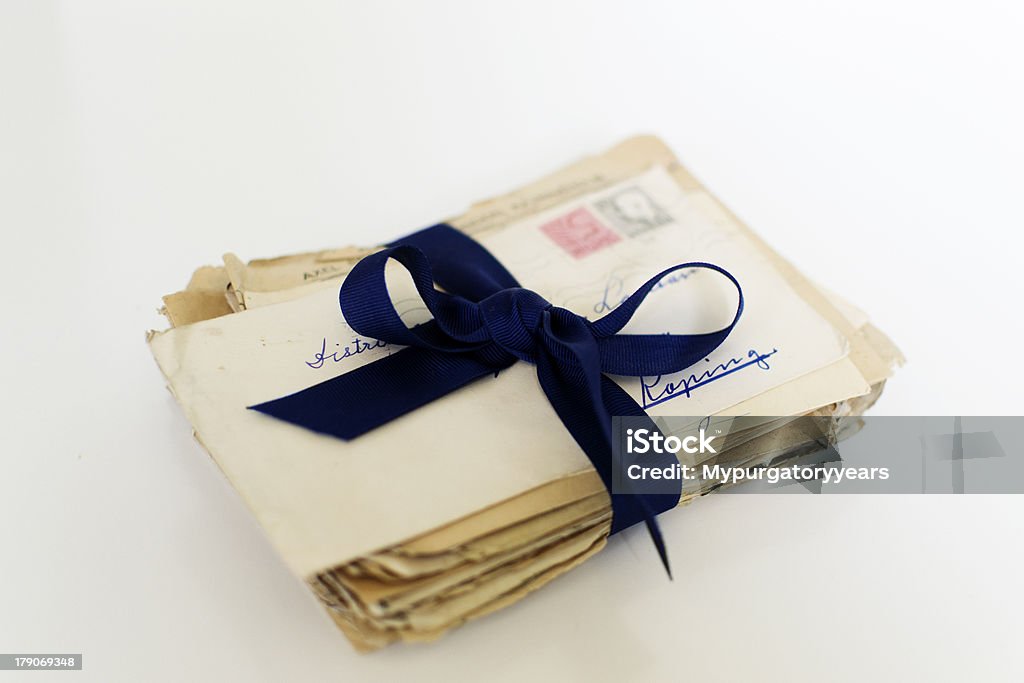 Буквы, связанные с лентой - Стоковые фото Любовное письмо роялти-фри