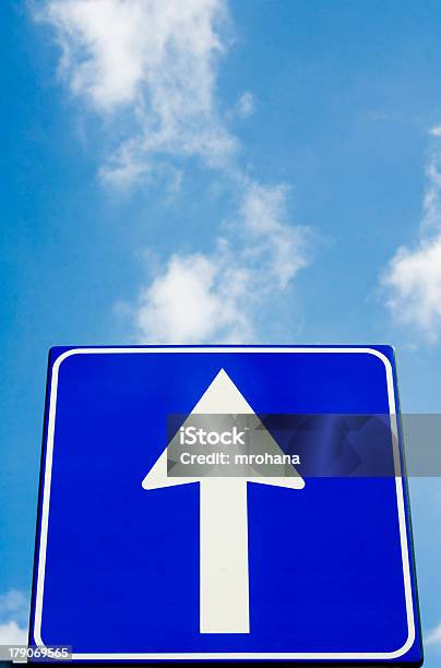 Straight To Heaven Stock Photo - Download Image Now - The Next Step, Arrow Symbol, Blue