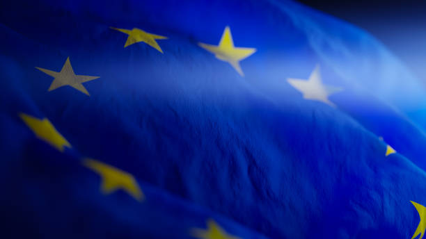istock European Union Waving National Flag,3d rendering 1790705411