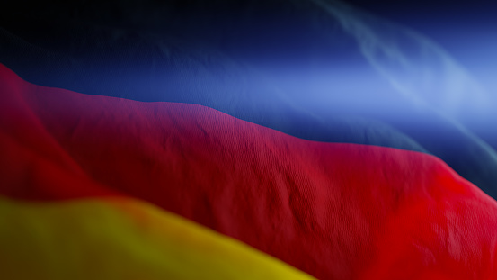 Germany Waving National Flag,3d rendering