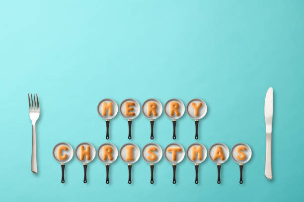 istock MERRY CHRISTMAS written with biscuits on a frying pan 1790707524