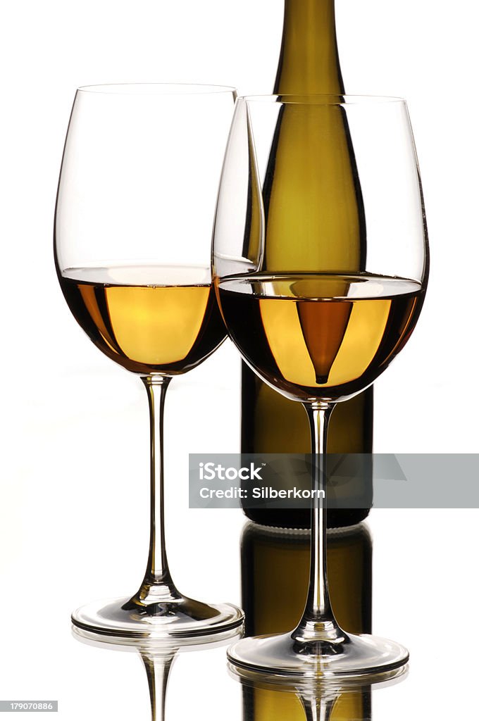 Vinho branco - Foto de stock de Arranjo royalty-free