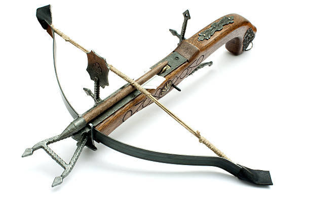 istock A picture of a crossbow on a white background 179070904