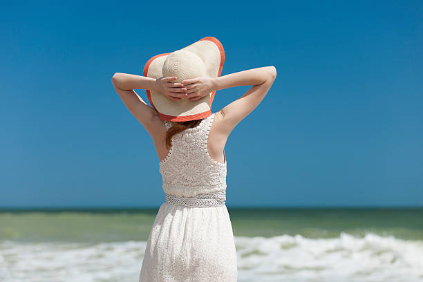 istock Redhead girl on the beack in spring time 179071516