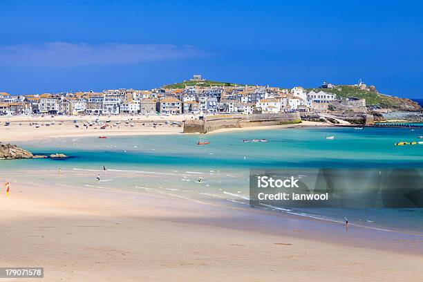 St Ives Cornwall England Uk Stock Photo - Download Image Now - Beach, Coastline, Cornwall - England