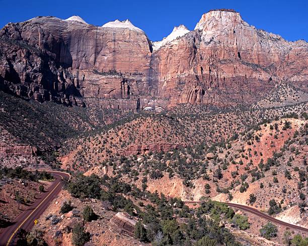 Virgin mountains, Zion National Park, USA.