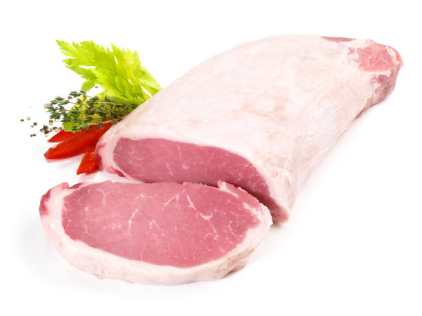 istock Raw Iberian Pork Loin without Bones - Isolated 1790719236
