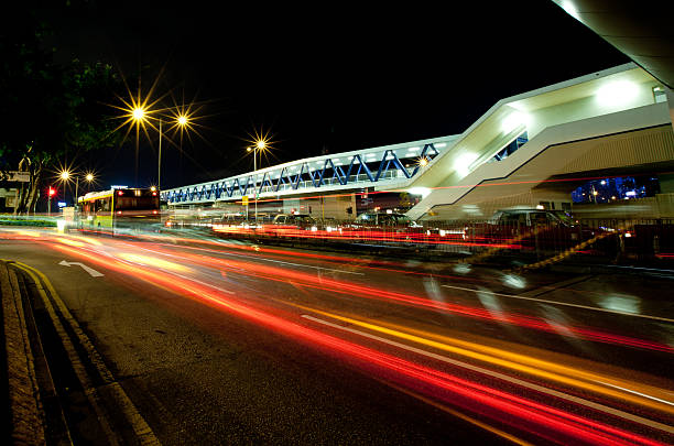 istock moving car with blur light through city at night 179072056