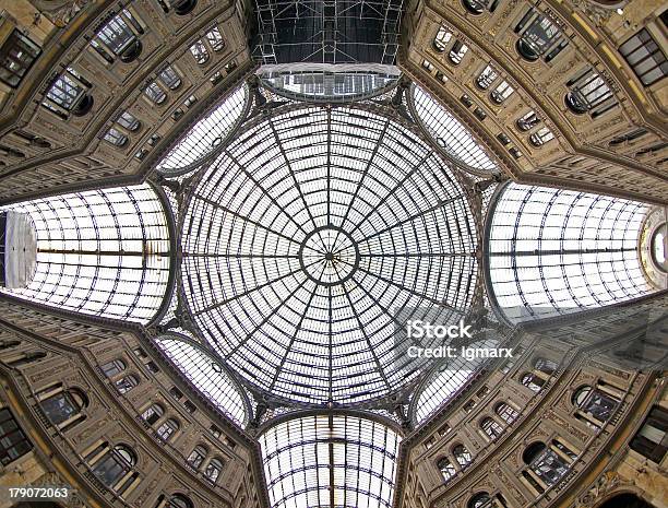 Umberto Gallery In Naples Stock Photo - Download Image Now - Arcade, Arch - Architectural Feature, Architectural Dome