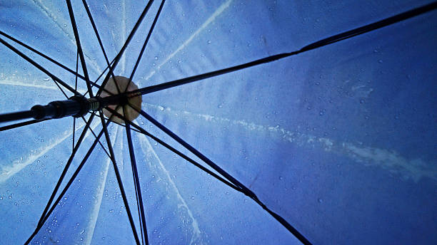 istock close up of umbrella covered with rain drops 179072558