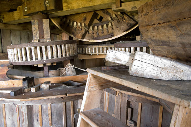 istock Flour production in an old windmill 179072695