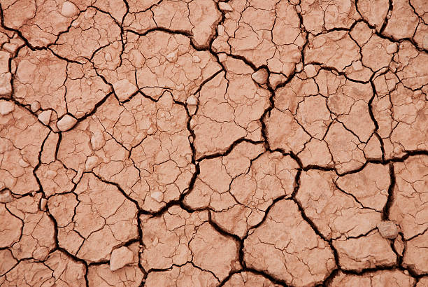 Drought pattern Cracked mud from a droughtSee black and white version here: lake bed stock pictures, royalty-free photos & images