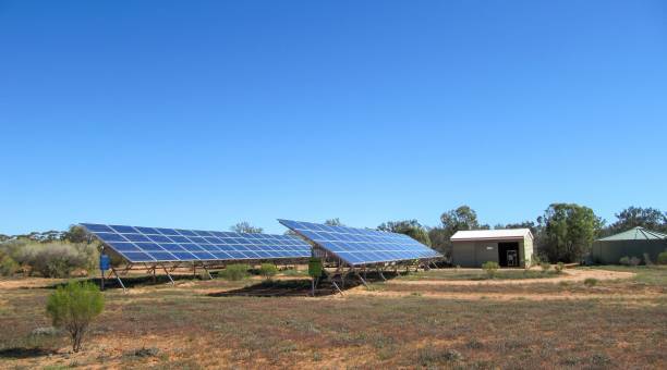 istock Large solar farm with an array of photovoltaic solar panels 1790731077