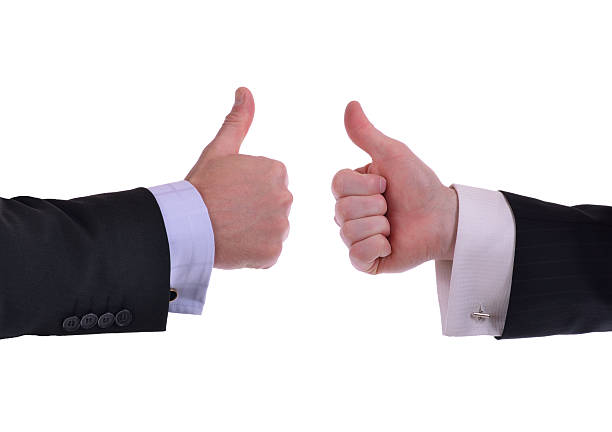 thumbs up stock photo