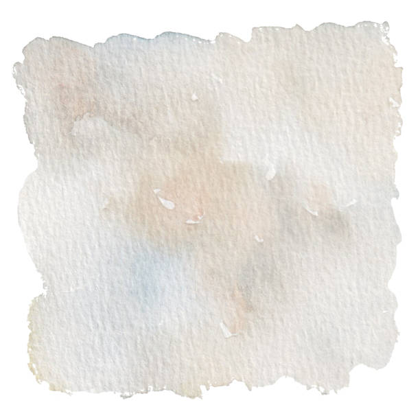 istock watercolor gray-blue spotted background hand drawn on a white background with watercolor paper texture and jagged edges. For background, symbol, postcard 1790732668