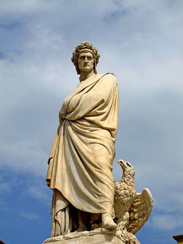 Monument of Dante in Florence, Italy