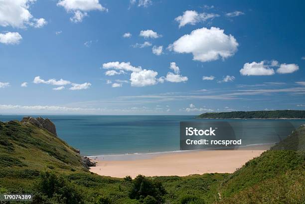 Oxwich Baypółwysep Gower Walia - zdjęcia stockowe i więcej obrazów Bez ludzi - Bez ludzi, Europa - Lokalizacja geograficzna, Fotografika