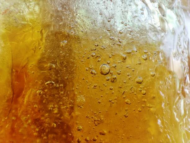 Macro Ice Tea Texture