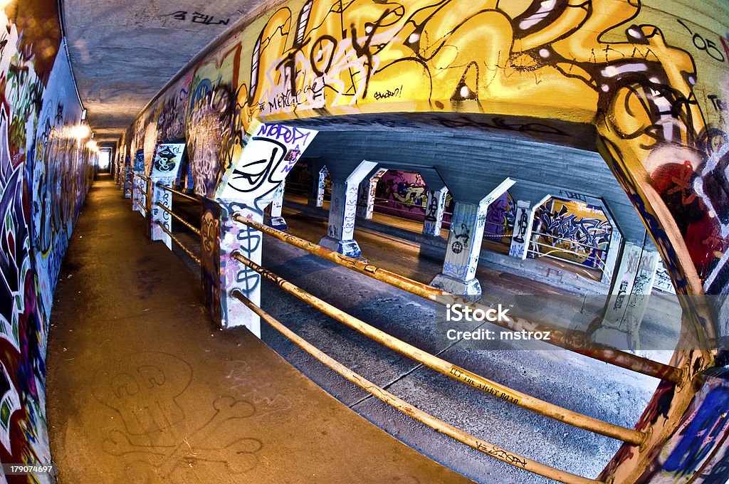 Graffiti no subsolo - Royalty-free Atlanta Ilustração de stock