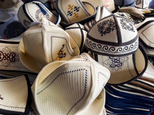istock Kyrgyz hats in the Grand Bazaar. 1790748019