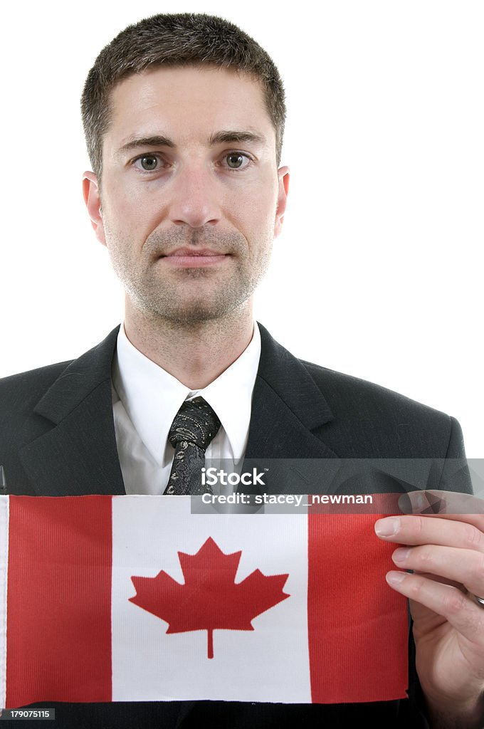 Canadian Business A Canadian business man.  concept. Businessman Stock Photo