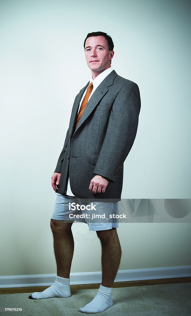 Uomo moda in giacca sportiva Boxer e calze-XP - Foto stock royalty-free di Pantaloncini