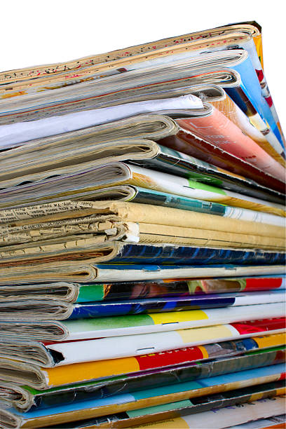 istock Heap of multi-coloured old magazines 179075801
