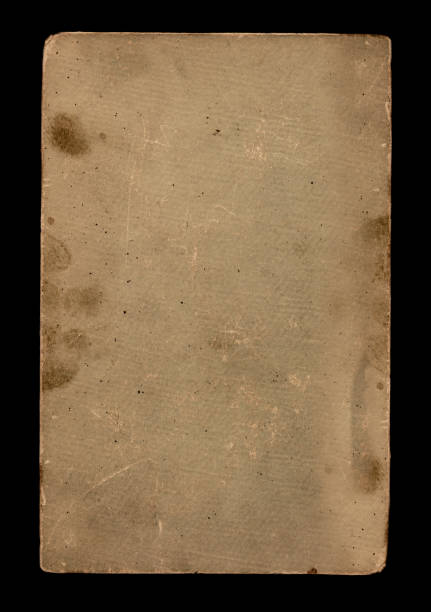 Old paper isolated on black stock photo