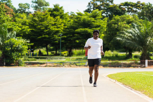 istock sport runner black man wear feet shoe active running training 1790761861