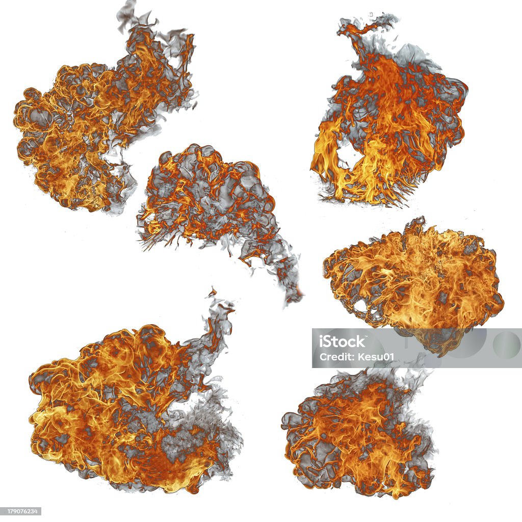 화재 불꽃 컬레션 - 로열티 프리 가연성 스톡 사진