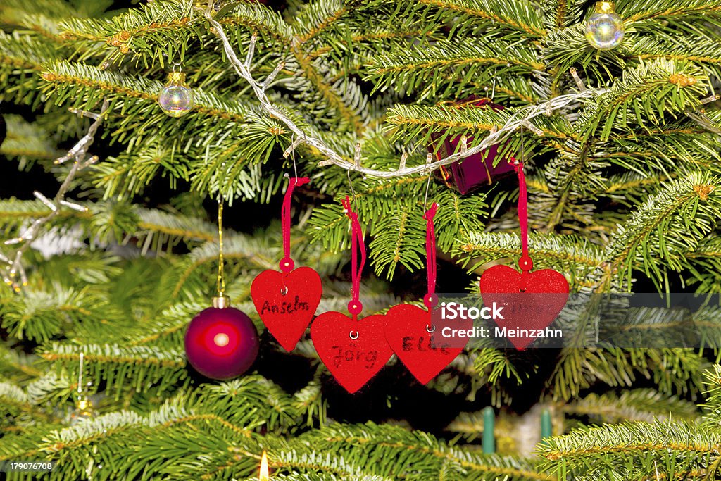 christmas tree with candles beautiful decorated christmas tree with candles Beauty Stock Photo