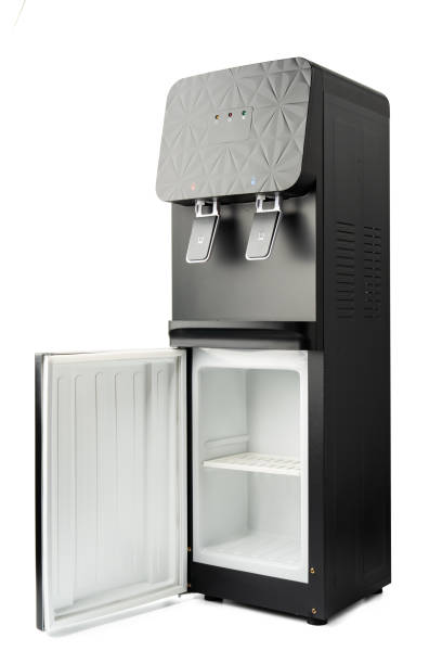 istock Black water cooler isolated on white background 1790773599