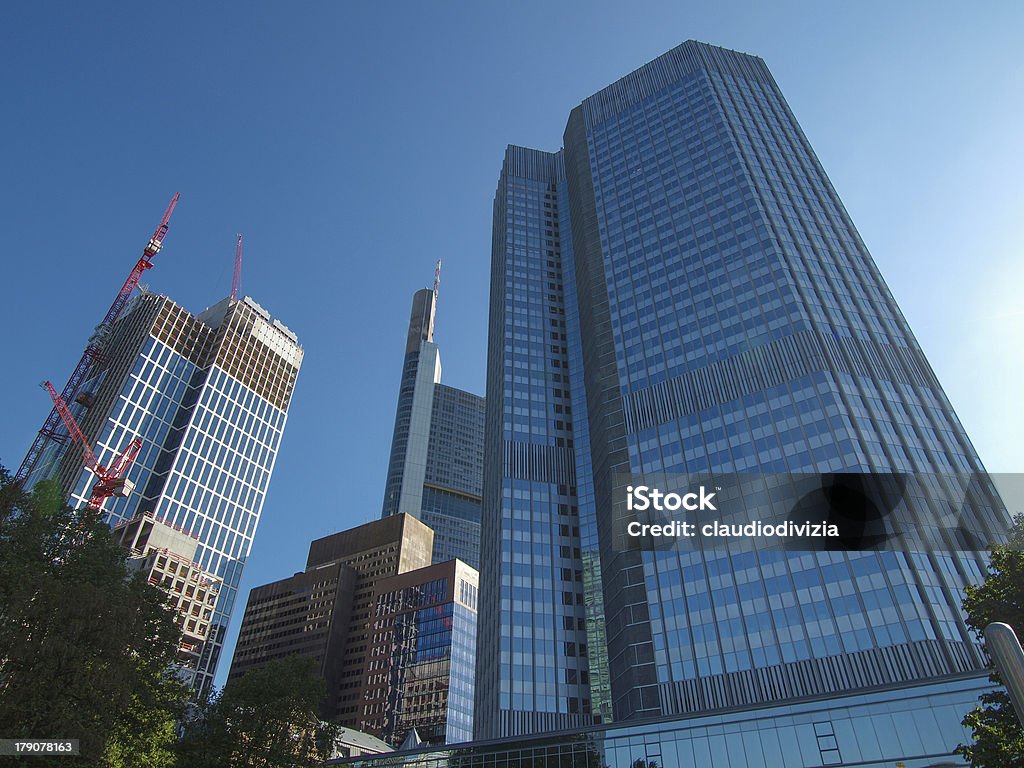 Europejski Bank Centralny w Frankfurt - Zbiór zdjęć royalty-free (Architektura)
