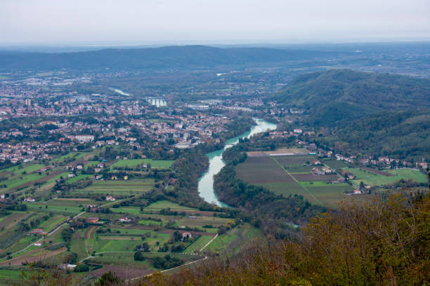 Gorizia, Isonzo River stock photo