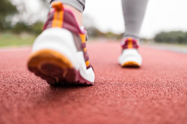 istock Detail of an athlete's shoe while jogging 1790788054