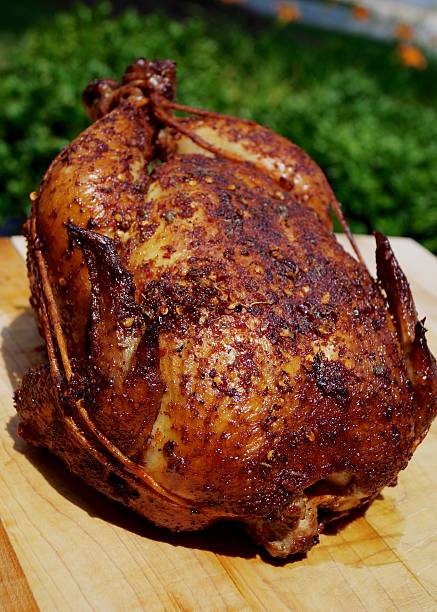 Smoked and Trussed Chicken