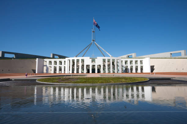 Canberra Parliament House stock photo