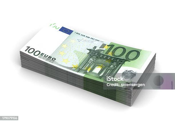 쌓다 Of 유로 더미에 대한 스톡 사진 및 기타 이미지 - 더미, 유럽연합 화폐 단위, 100