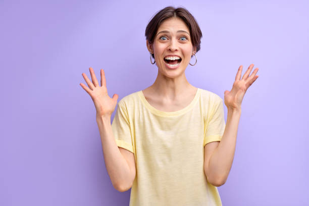 istock optimistic woman smile, happy female in basic casual t-shirt posing at camera 1790792931