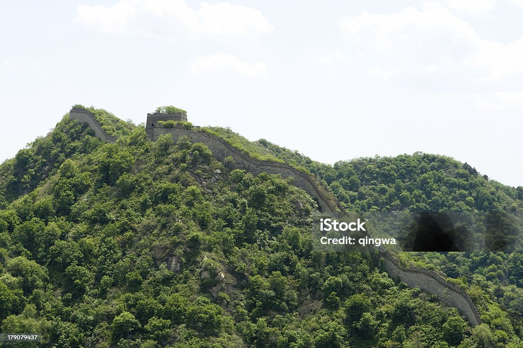 Great Wall, 무텐위 클라이밍 바라요 산비탈 외부 Beijing, China - 로열티 프리 0명 스톡 사진